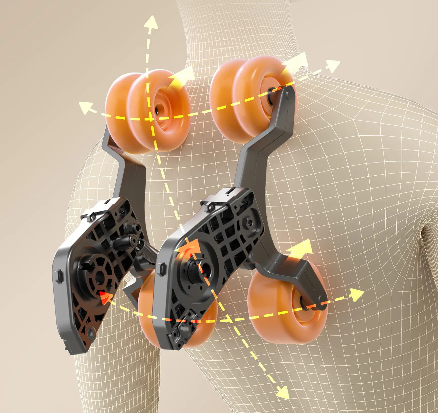 3D-Massageroboter für eine tiefgehende Massage